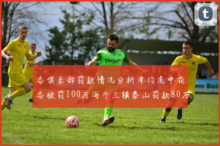 各俱乐部罚款情况分析津门虎申花各被罚100万海牛三镇泰山罚款80万